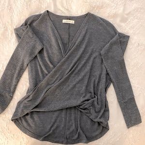 Abercrombie wrap long sleeve top